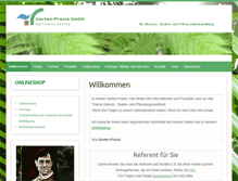 Tablet Screenshot of garten-praxis.de